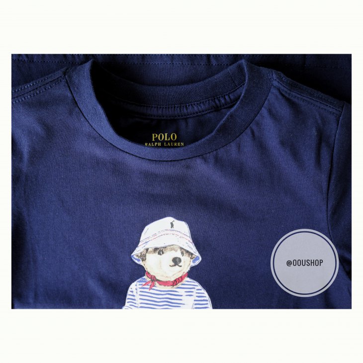 POLO RALPH LAUREN POLO BEAR COTTON KIDS TEE