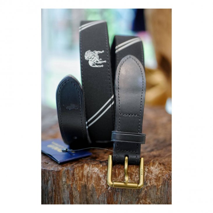 POLO RALPH LAUREN FOX-OVERLAY WEBBED BELT