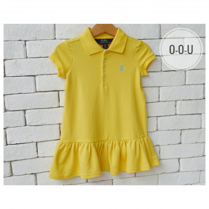POLO RALPH LAUREN KIDS COTTON MESH POLO DRESS