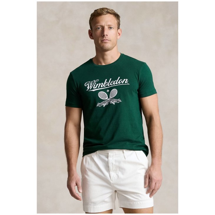 POLO RALPH LAUREN WIMBLEDON CUSTOM SLIM FIT T-SHIRT