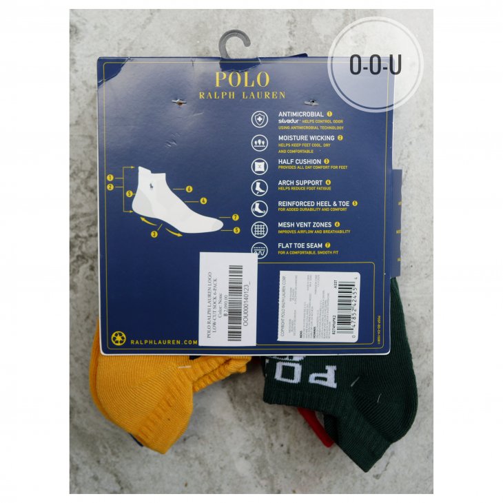 POLO RALPH LAUREN LOGO LOW-CUT SOCK 6-PACK