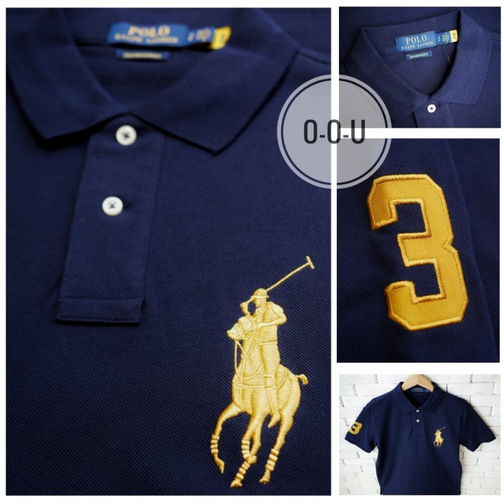 POLO RALPH LAUREN CUSTOM SLIM FIT BIG PONY POLO SHIRT