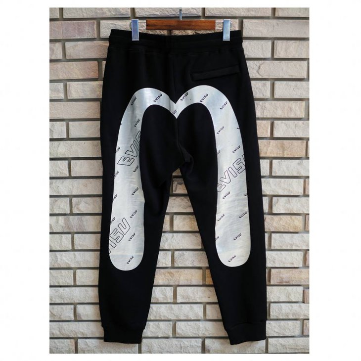 EVISU Daicock Foil Print Sweatpants