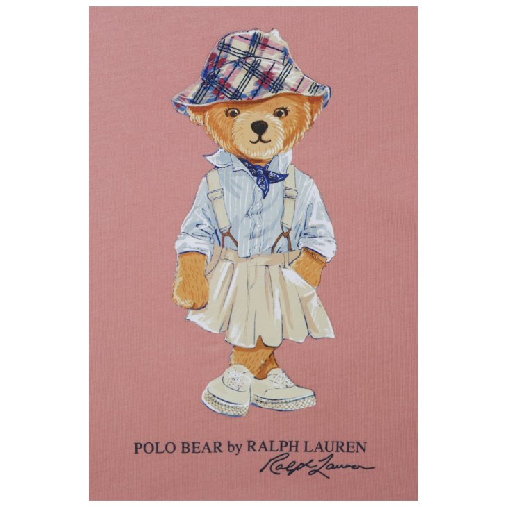 POLO RALPH LAUREN KIDS POLO BEAR COTTON JERSEY TEE