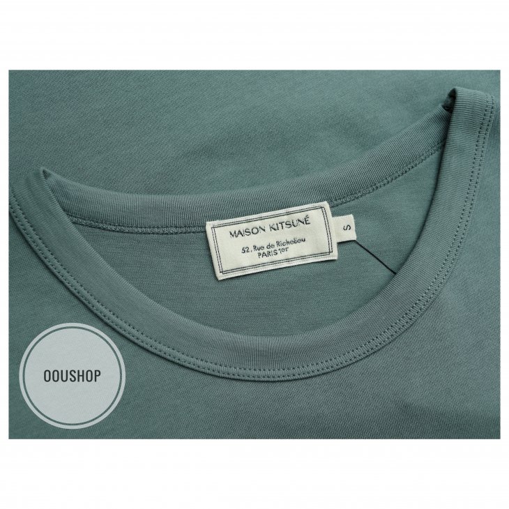 MAISON KITSUNE TEE-SHIRT DOUBLE FOX HEAD PATCH