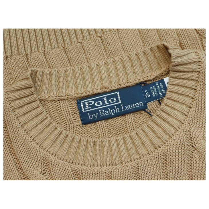 POLO RALPH LAUREN WOMEN COTTON CABLE SHORT SLEEVE JUMPER