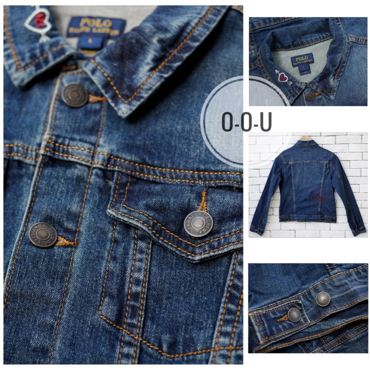 POLO RALPH LAUREN GIRLS DENIM TRUCKER JACKET
