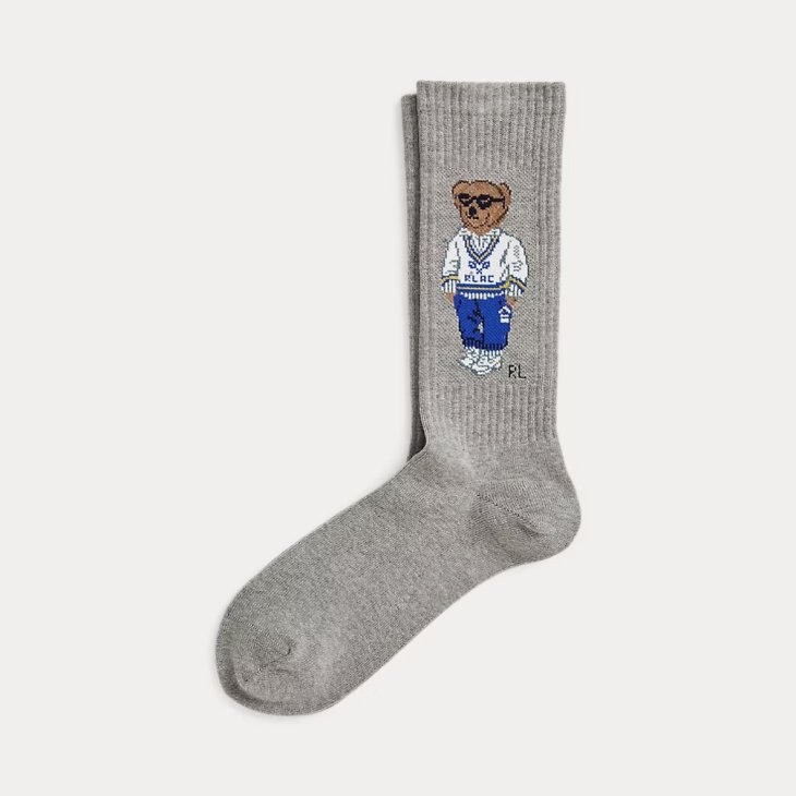 POLO RALPH LAUREN POLO BEAR COTTON BLEND CREW SOCKS