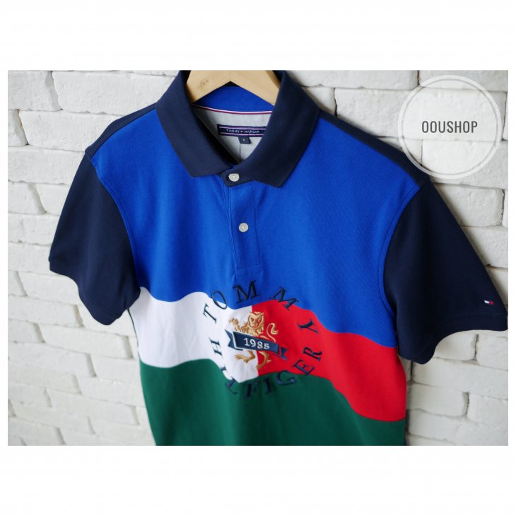 TOMMY HILFIGER CUSTOM FIT FLAG POLO