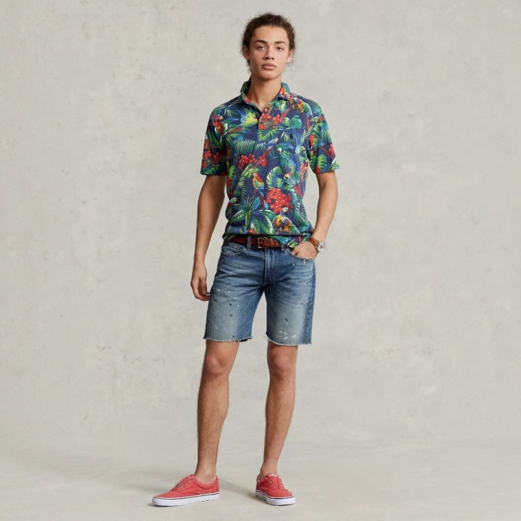 POLO RALPH LAUREN CLASSIC FIT TROPICAL JERSEY POLO SHIRT