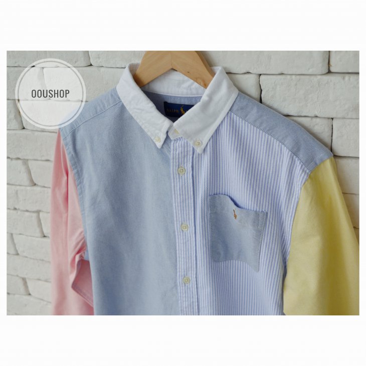 POLO RALPH LAUREN STRIPED BOYS COTTON OXFORD SHIRT