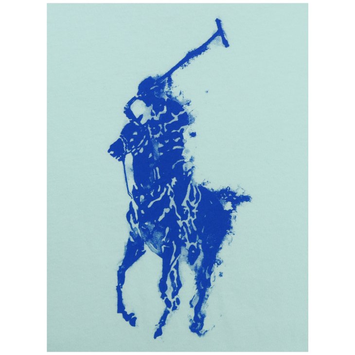 POLO RALPH LAUREN BOYS BIG PONY PAINT-SPLATTER-PRINT COTTON TEE