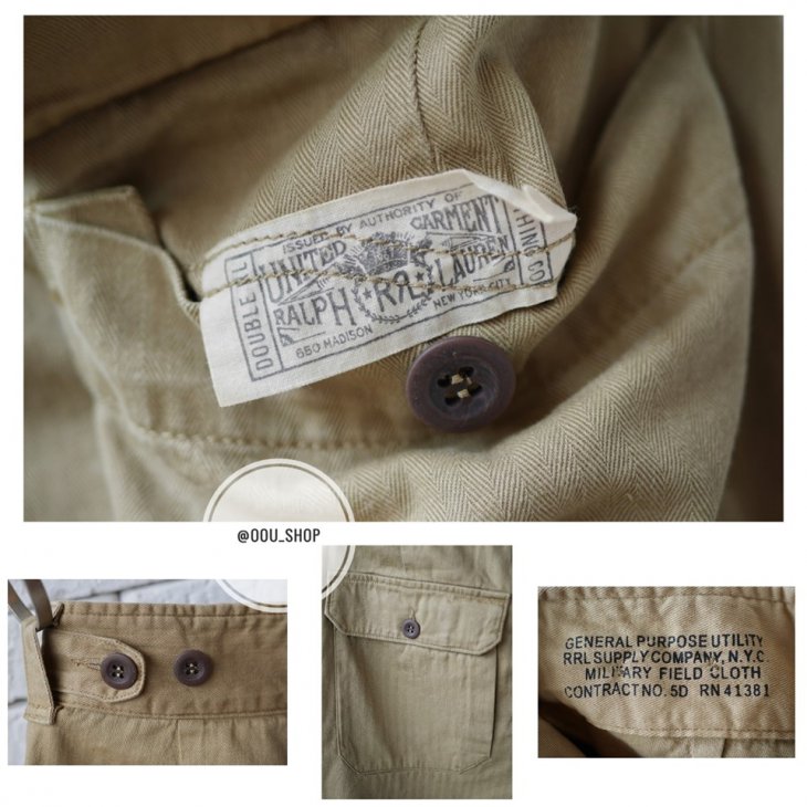 RRL STRAIGHT FIT COTTON SHORT