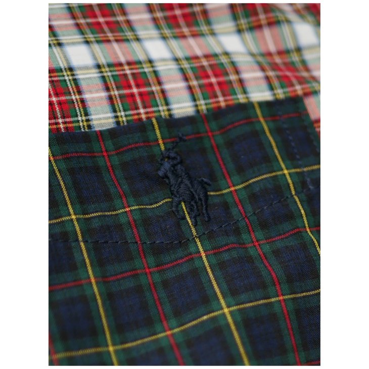 POLO RALPH LAUREN KIDS PLAID COTTON POPLIN FUN SHIRT