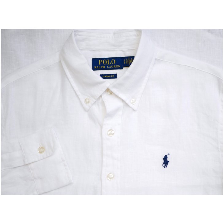 POLO RALPH LAUREN WOMEN CLASSIC FIT LINEN SHIRT
