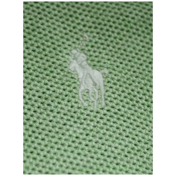 POLO RALPH LAUREN MESH KNIT COTTON CREWNECK SWEATER