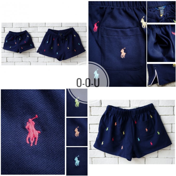 POLO RALPH LAUREN GIRLS POLO PONY STRETCH MESH SHORT