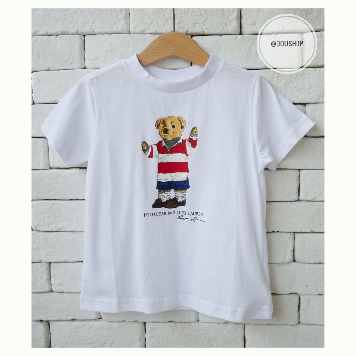 POLO RALPH LAUREN POLO BEAR COTTON KIDS TEE