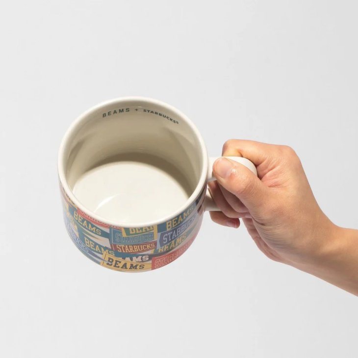 BEAMS x Starbucks Recycled Ceramic Mug Pennant Design [355ml]
