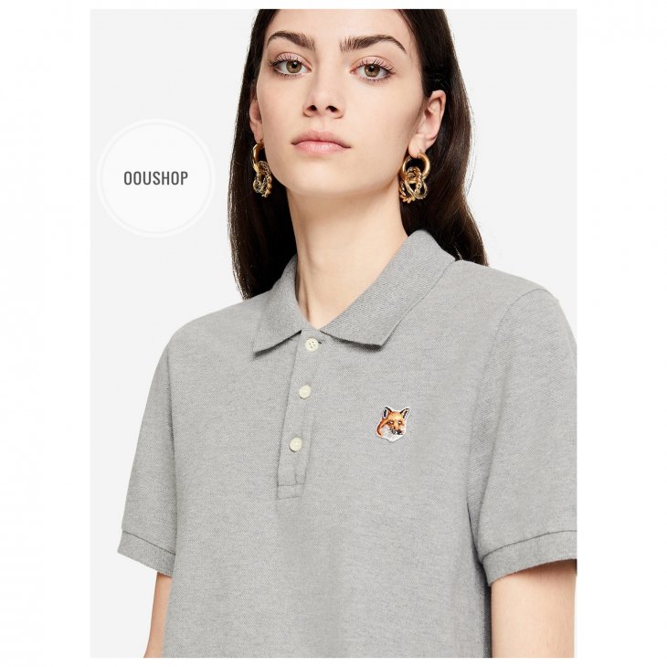MAISON KITSUNE FOX HEAD PATCH CLASSIC POLO