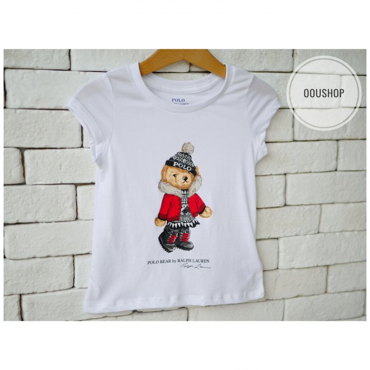 POLO RALPH LAUREN POLO BEAR KIDS COTTON JERSEY TEE