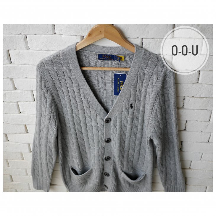 POLO RALPH LAUREN CABLE-KNIT COTTON CARDIGAN