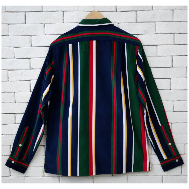 POLO RALPH LAUREN CLASSIC FIT STRIPED CORDUROY CAMP SHIRT