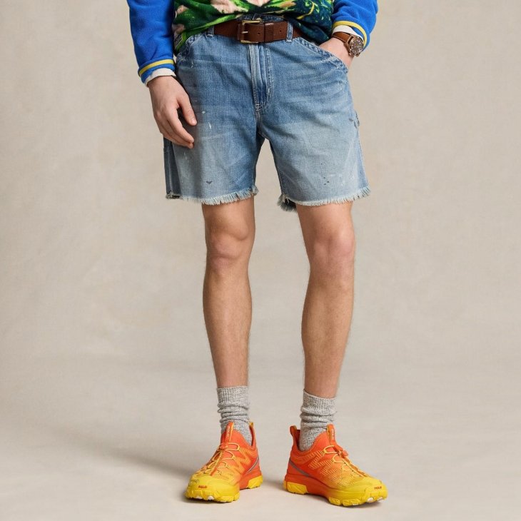 POLO RALPH LAUREN 16.5CM RELAXED FIT CUT-OFF DENIM SHORT