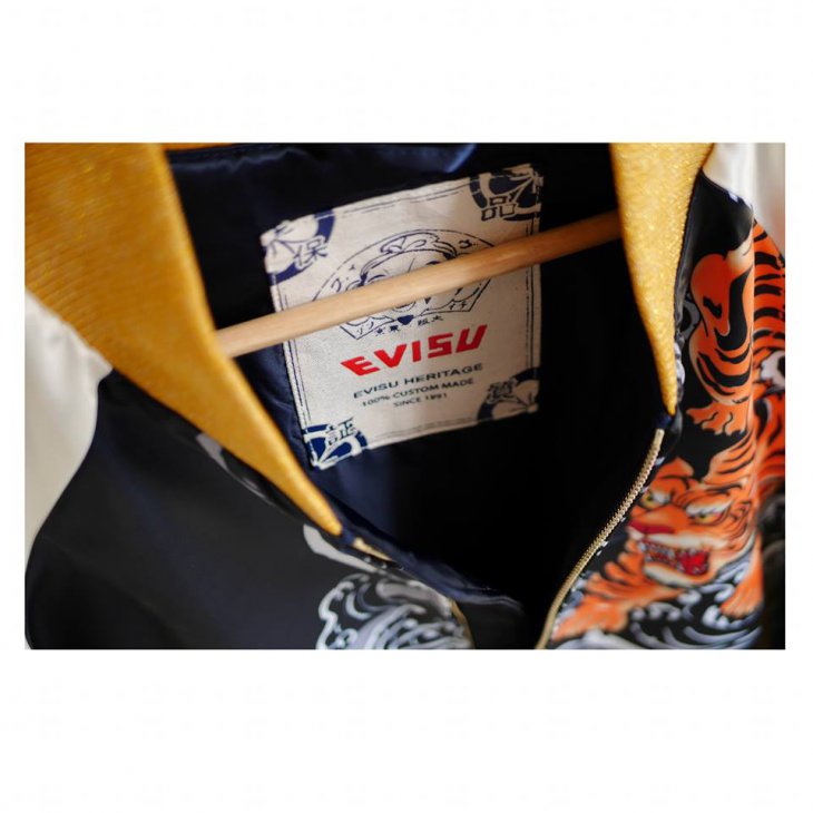 EVISU Bomber Jacket with Baku and Nue Digital Print