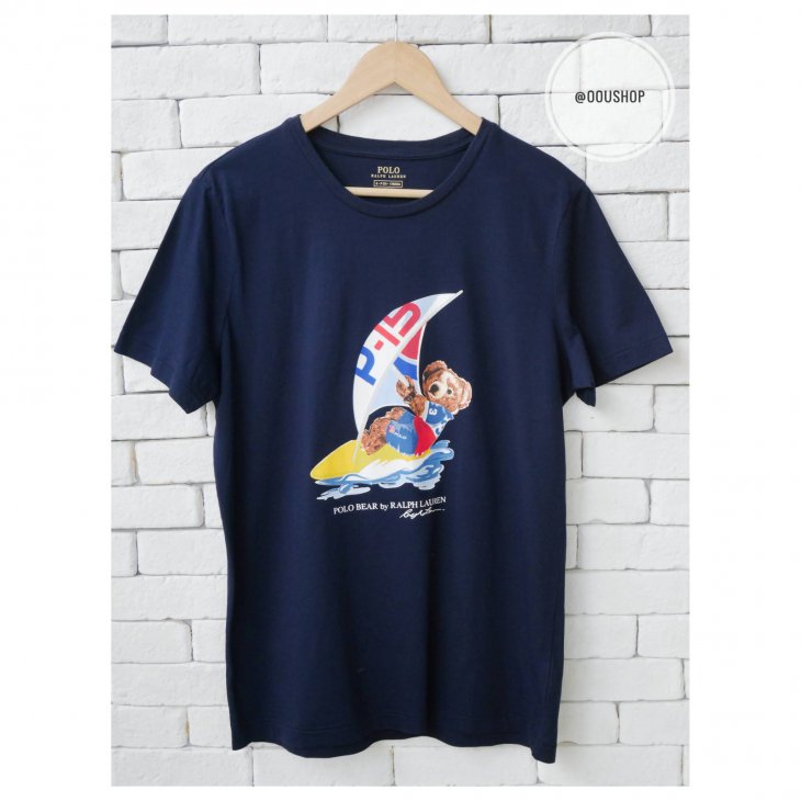 POLO RALPH LAUREN WINDSURFING BEAR COTTON T-SHIRT
