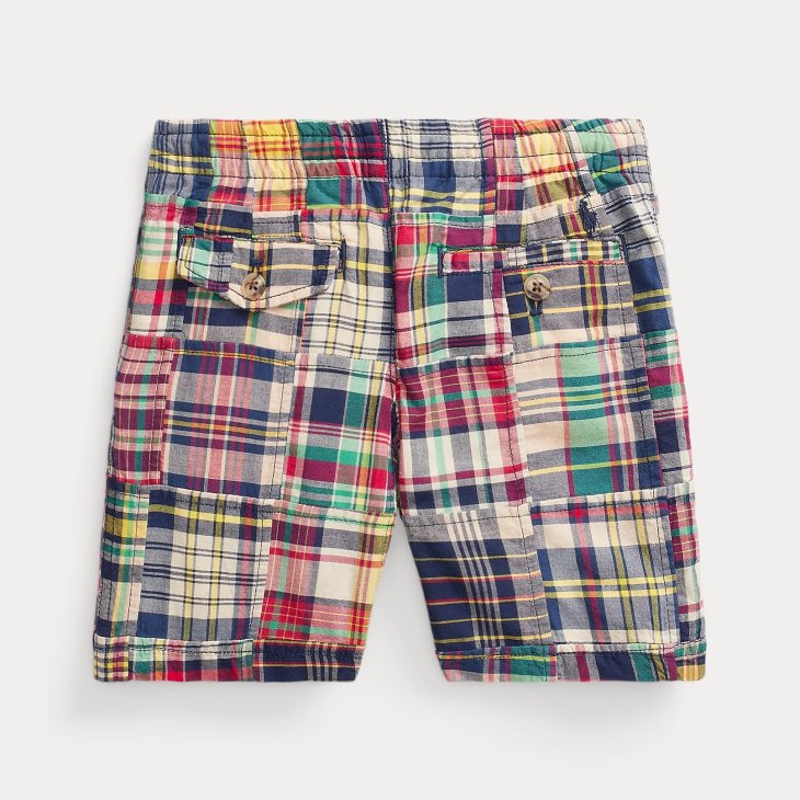 POLO RALPH LAUREN KIDS POLO PREPSTER COTTON MADRAS SHORT