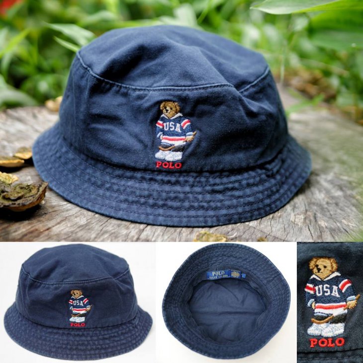 POLO RALPH LAUREN BEAR BUCKET HAT