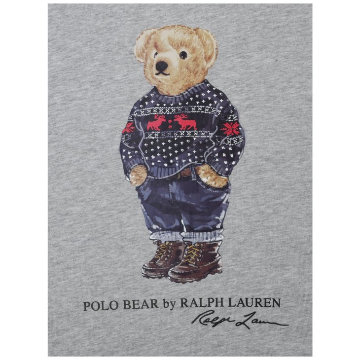 POLO RALPH LAUREN BOYS POLO BEAR COTTON LONG SLEEVE TEE