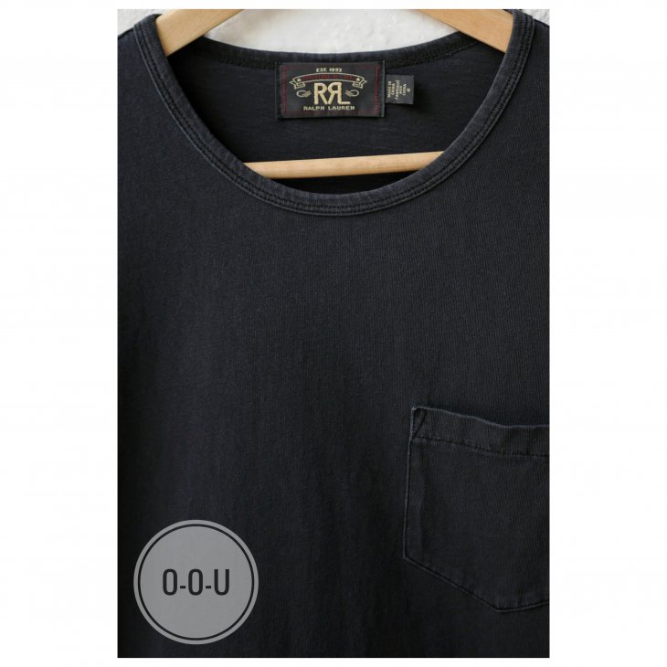RRL INDIGO JERSEY POCKET T-SHIRT