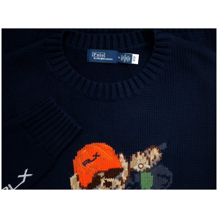 POLO RALPH LAUREN RLX POLO BEAR COTTON-BLEND JUMPER