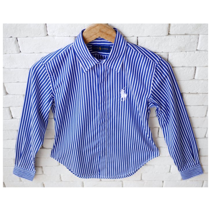 POLO RALPH LAUREN WOMEN STRIPED COTTON SHIRT