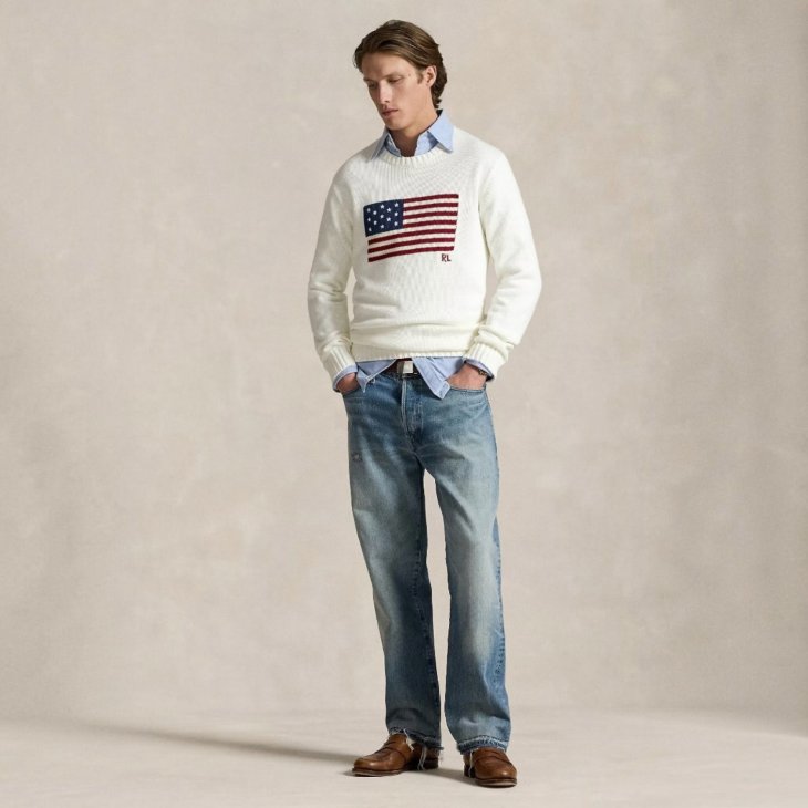 POLO RALPH LAUREN THE ICONIC FLAG SWEATER