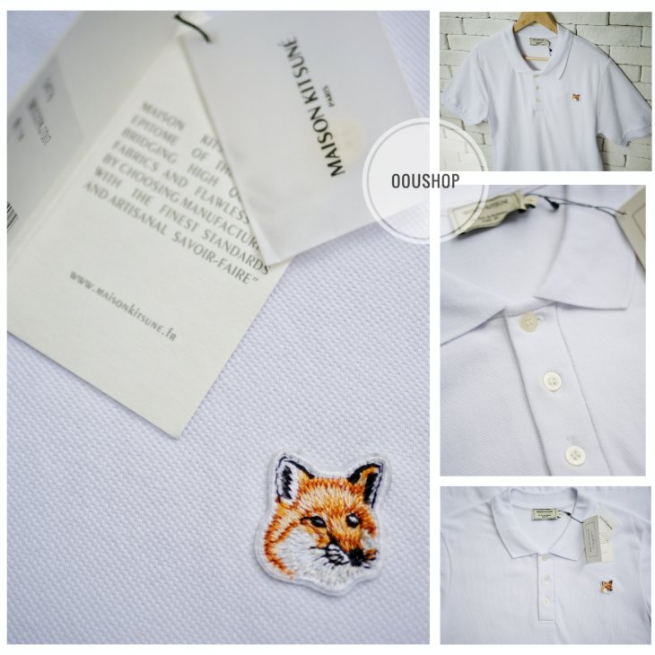 MAISON KITSUNE FOX HEAD PATCH CLASSIC POLO