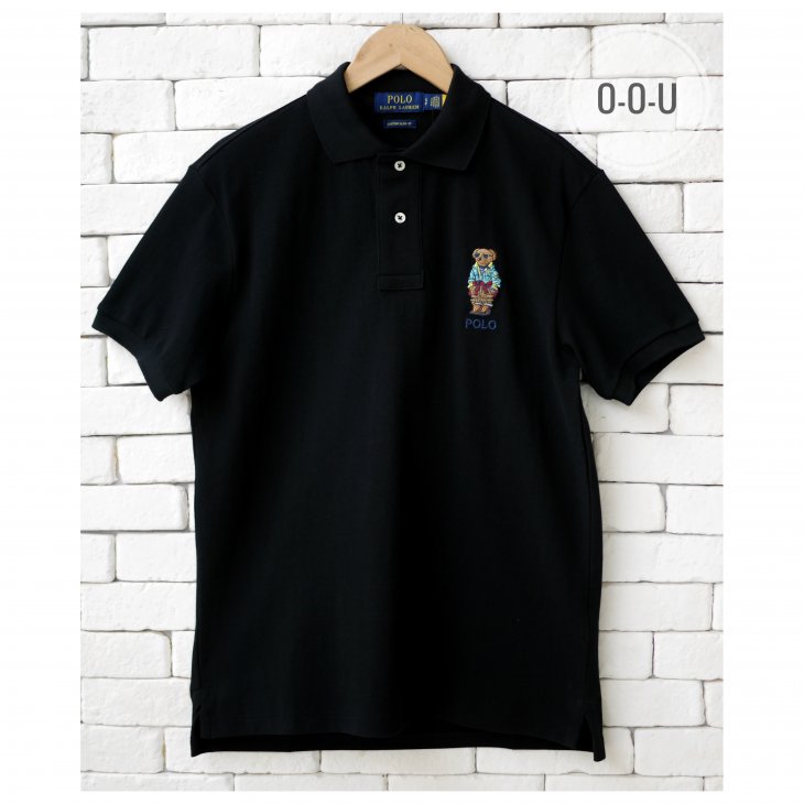 POLO RALPH LAUREN CUSTOM SLIM FIT POLO BEAR POLO SHIRT