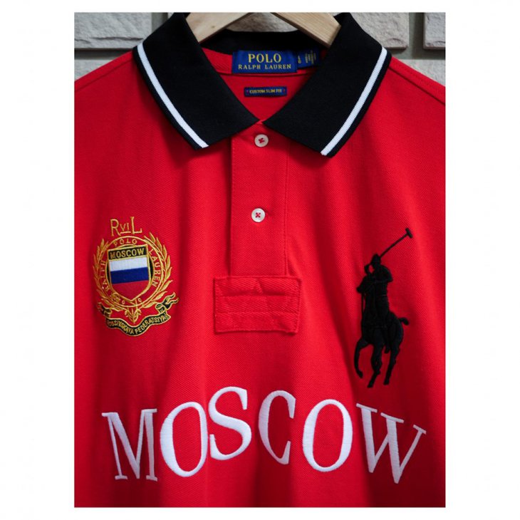 POLO RALPH LAUREN CUSTOM SLIM FIT RUGBY POLO