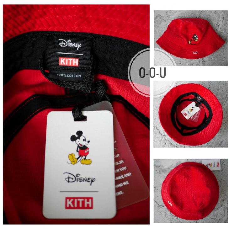 KITH X DISNEY MICKEY CORDUROY BUCKET HAT