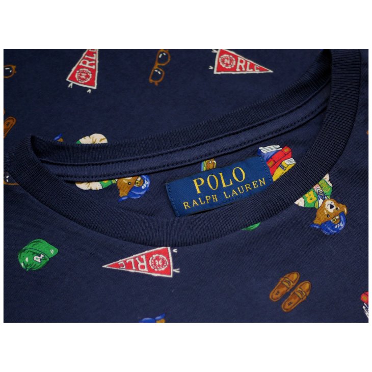 POLO RALPH LAUREN BOYS POLO BEAR COTTON JERSEY T-SHIRT