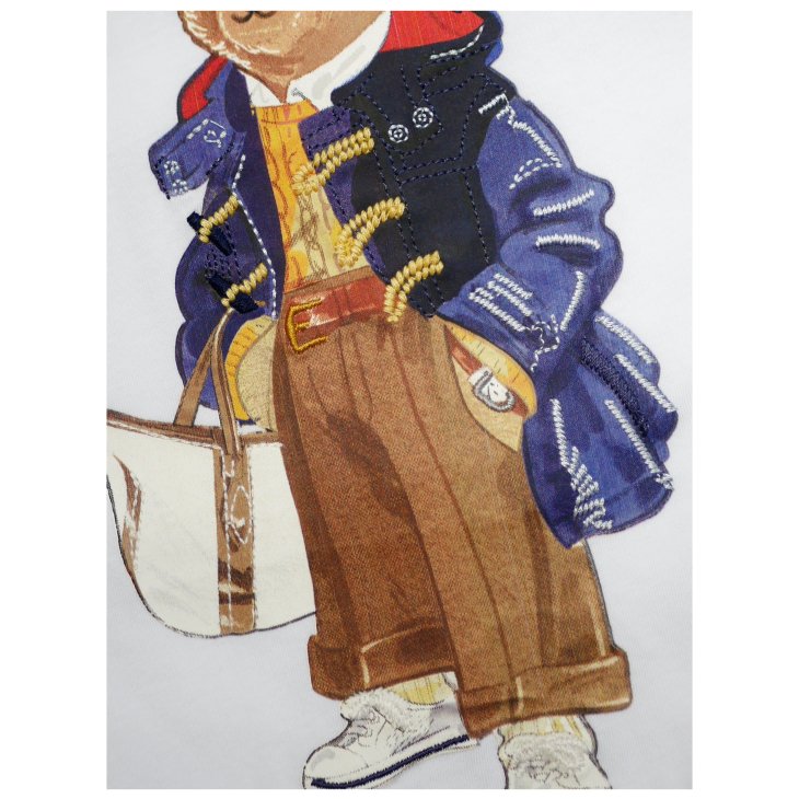 POLO RALPH LAUREN WOMEN POLO BEAR CREWNECK TEE