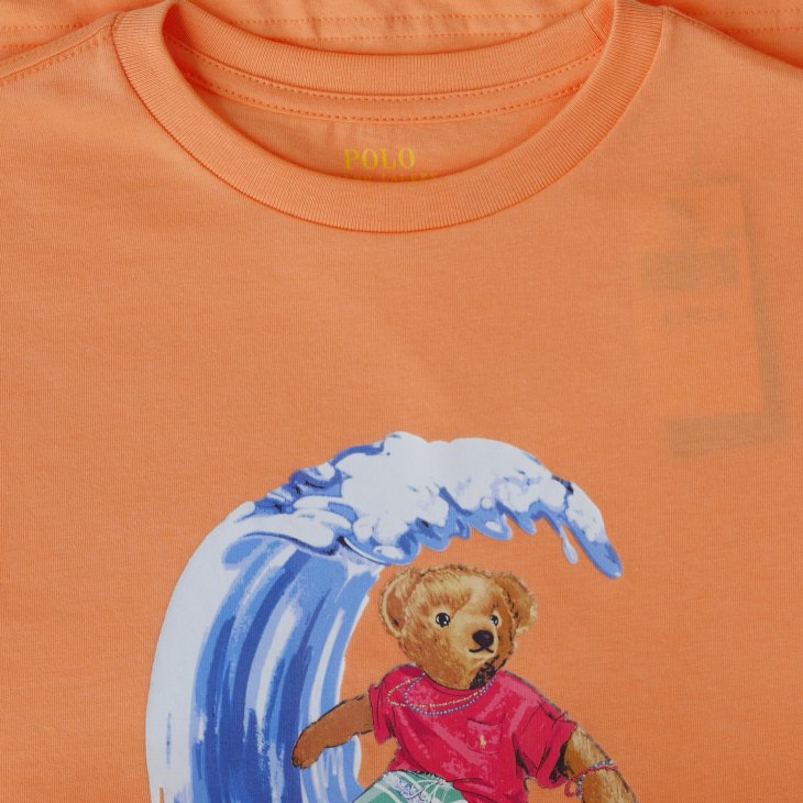 POLO RALPH LAUREN BOYS POLO BEAR COTTON JERSEY TEE