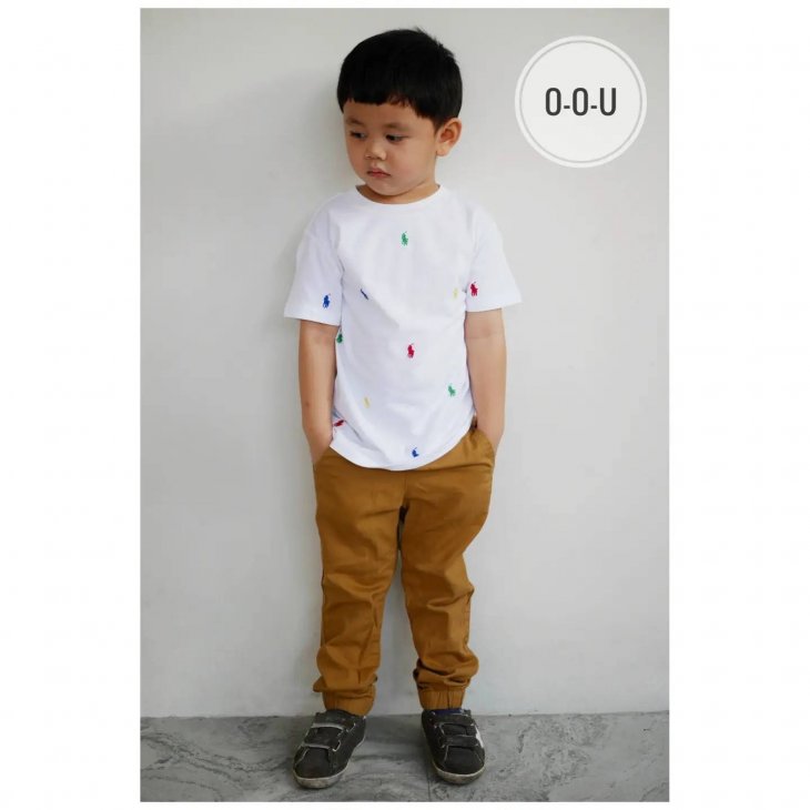 POLO RALPH LAUREN KIDS ALL-OVER POLO PONY T-SHIRT