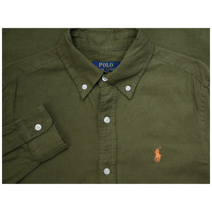 POLO RALPH LAUREN SLIM FIT LINEN SHIRT