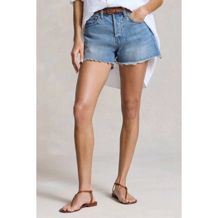 POLO RALPH LAUREN WOMEN CUTOFF DENIM SHORT