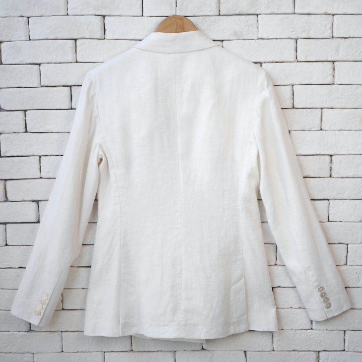 POLO RALPH LAUREN WOMEN DOUBLE-BREASTED LINEN BLAZER