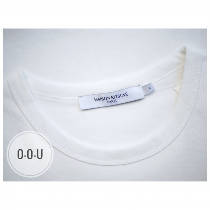 MAISON KITSUNE TEE-SHIRT DOUBLE FOX HEAD PATCH