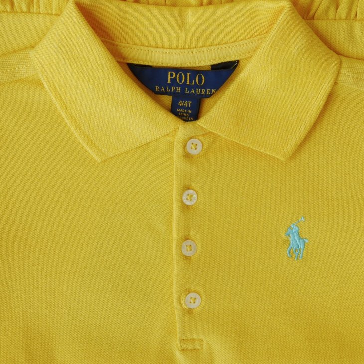 POLO RALPH LAUREN KIDS COTTON MESH POLO DRESS
